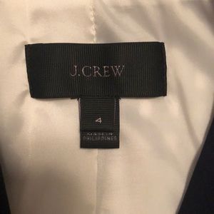 J. Crew Jackets & Coats - JCrew women’s navy blue/white print blazer J. Crew Jackets & Coats - JCrew women’s navy blue/white print blazer